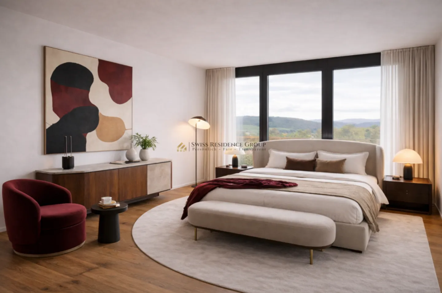 Exclusive 5.5-room apartment on the 33rd floor of the West Towers Three Point - Photo 4 of 11