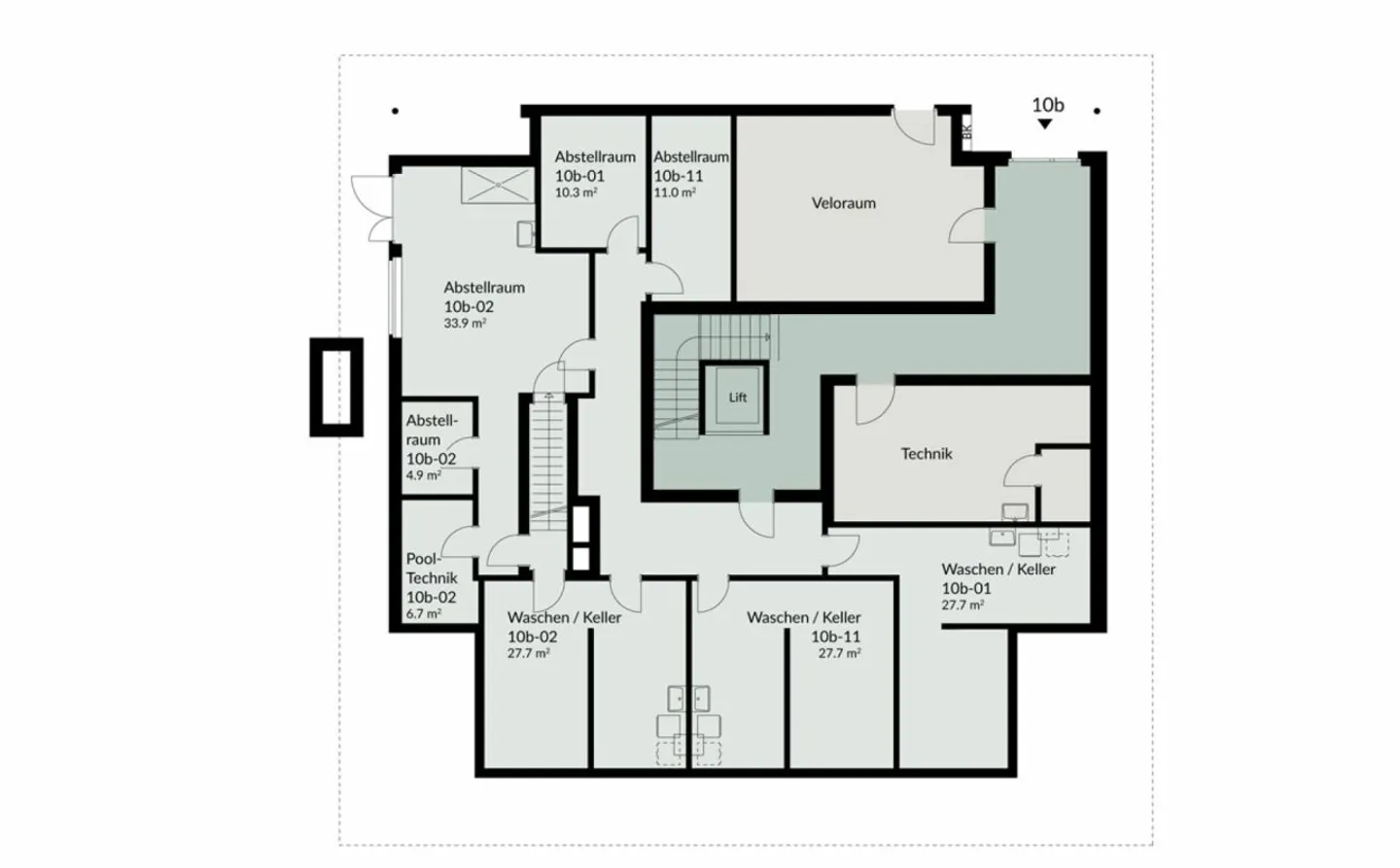 156 m² | Appartement en attique 4.5 pièces | Heerenberg | Première occupation - Photo 13 sur 13