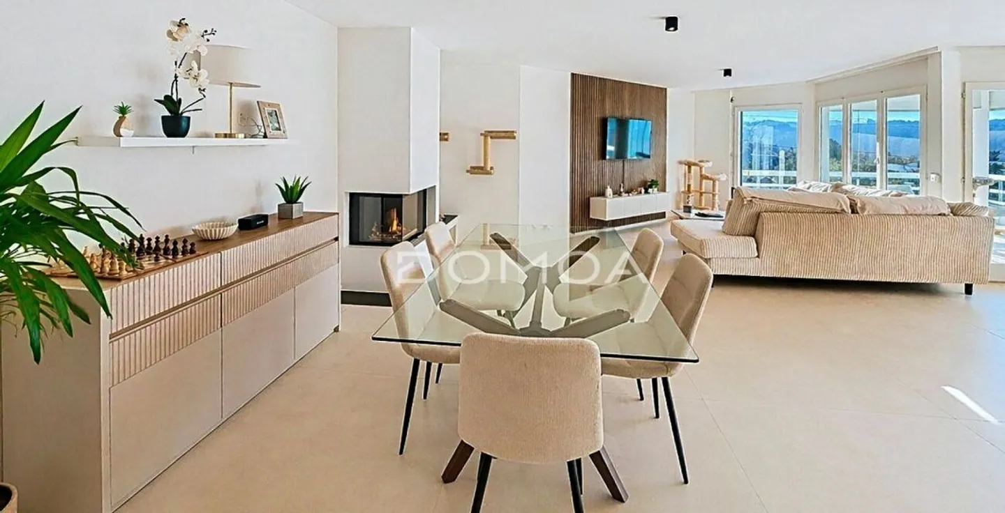 Attique rénové avec terrasse - Photo 2 sur 7