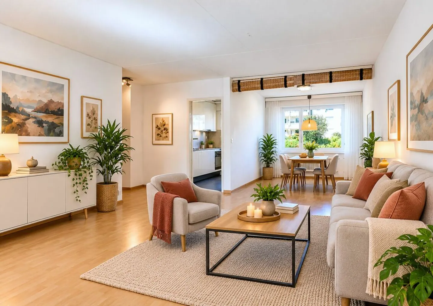 4.5-Zimmer Etagenwohnung an ruhiger Lage mit herrlichem Blick ins Grüne - Foto 3 di 9