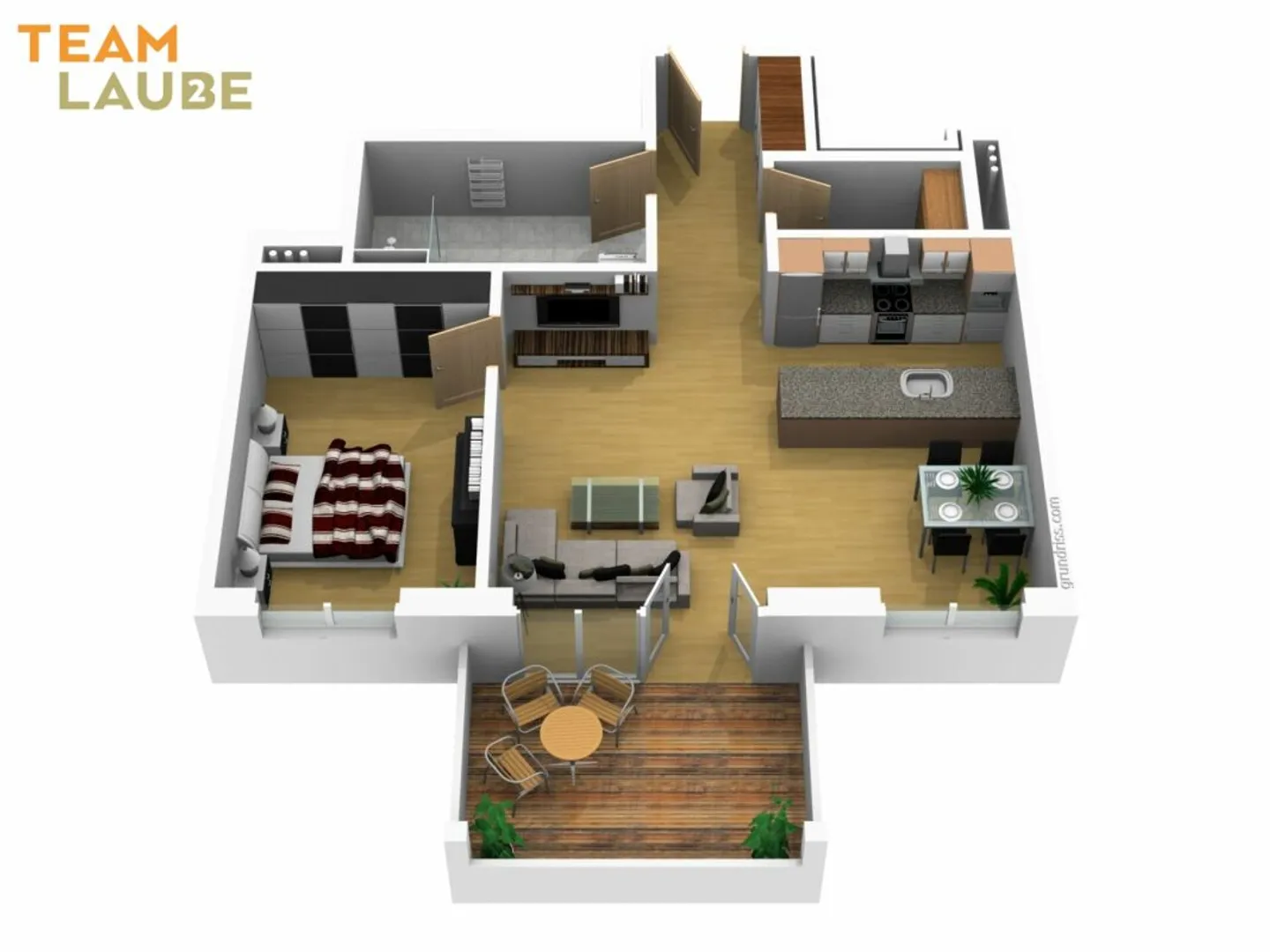 Sonnige Wohnung mit Balkon - Foto 10 von 11