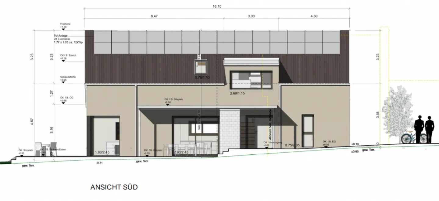 Building land 1,005 m² with approved 6.5-room single-family house - Photo 6 of 6