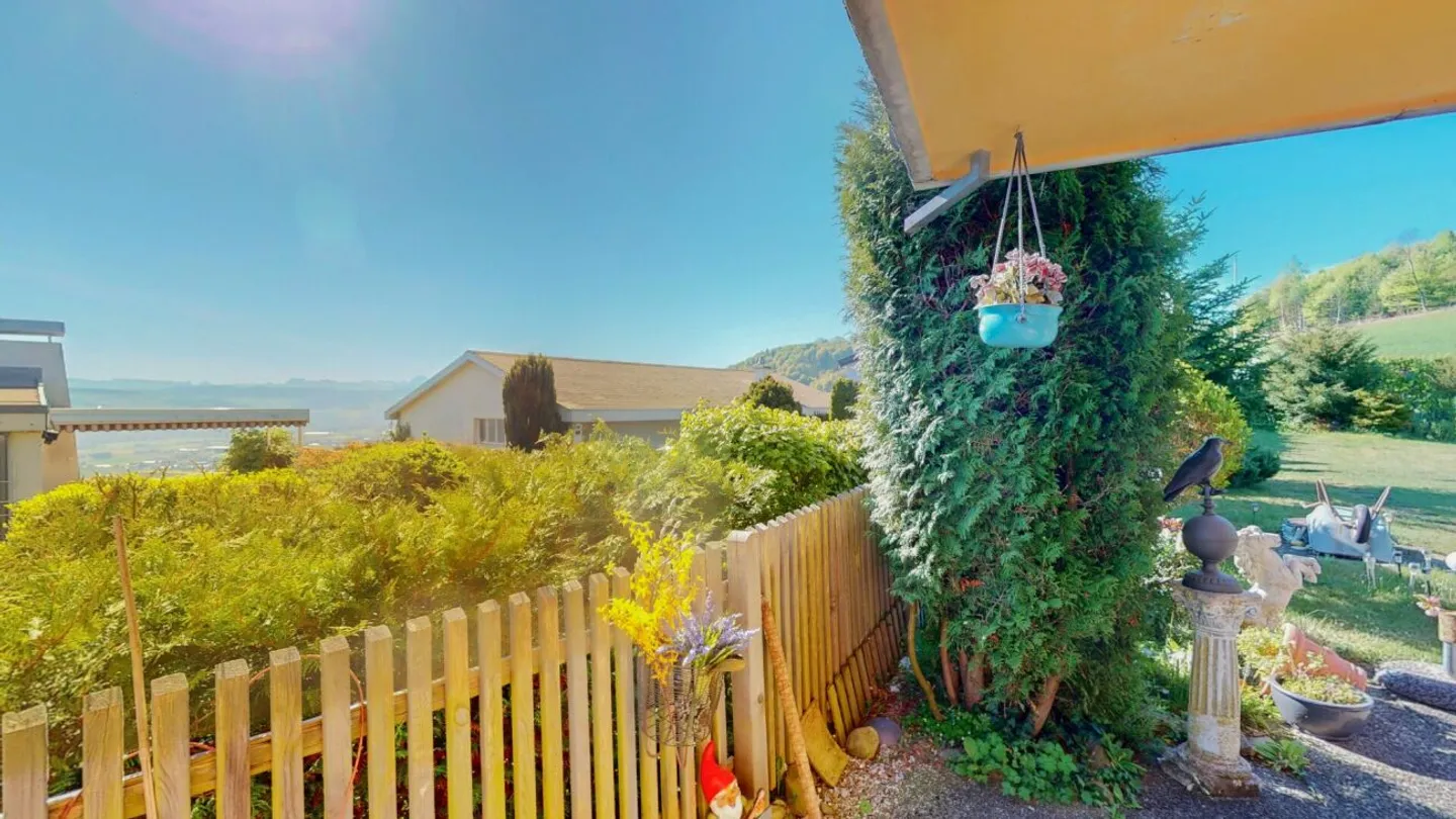 5½ pièces, grand jardin, beaucoup de calme et vue sur le 'Belpmoos' - Photo 4 sur 13