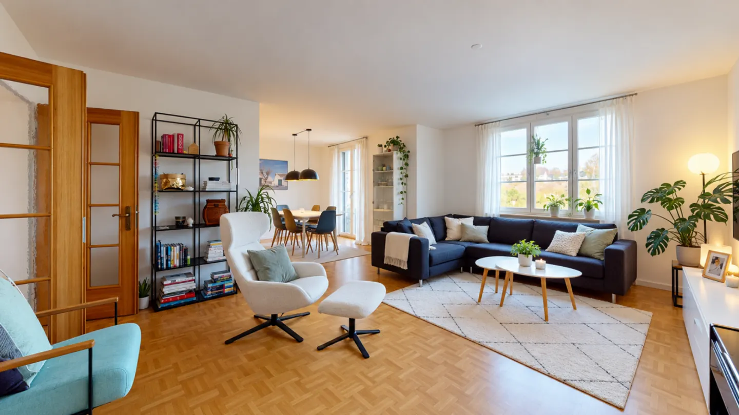 Wohnung am Rheinufer mit Komfort - Foto 3 von 10
