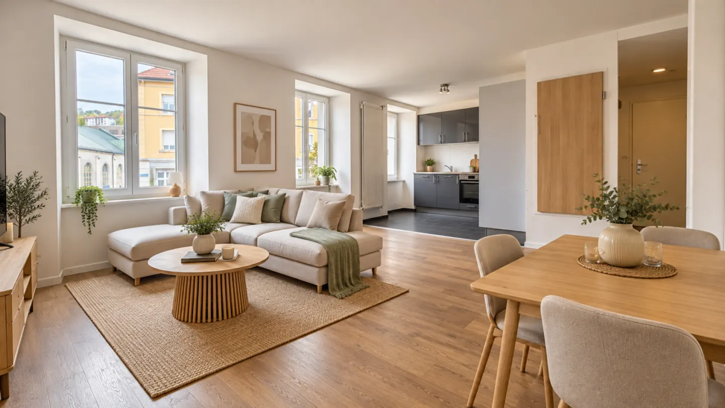 Schöne 2,5-Zimmer-Wohnung - Terrasse und Garten - Foto 3 von 8