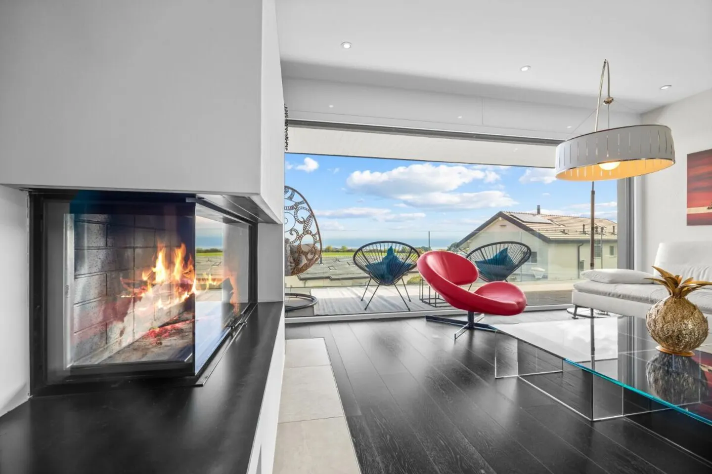 Contemporary villa with panoramic view of Lake Geneva and the Alps - Photo 5 of 13