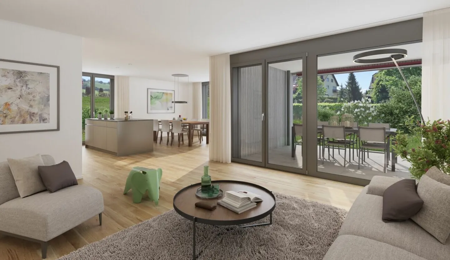 Appartamenti moderni di nuova costruzione a Fahrwangen - in posizione tranquilla + vicino al centro - Foto 2 di 5