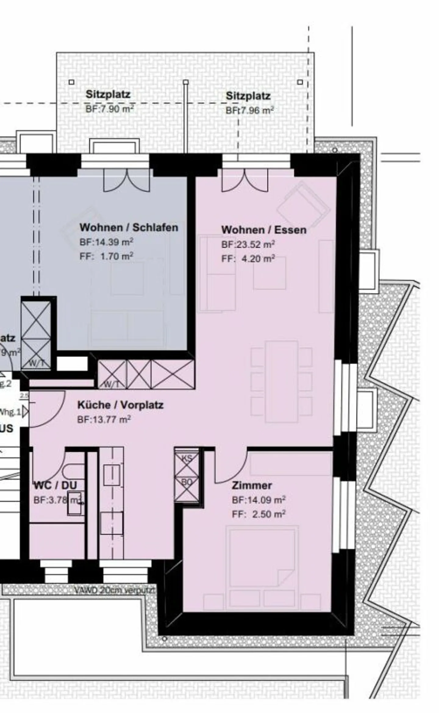 First rental after renovation - Modern 2.5-room apartments with lake view! - Photo 7 of 8