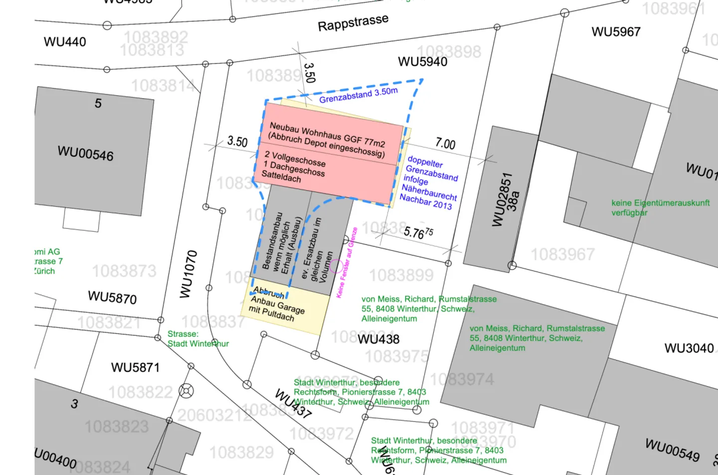 Terreno edificabile con oggetto da demolire a Winterthur - Foto 2 di 6