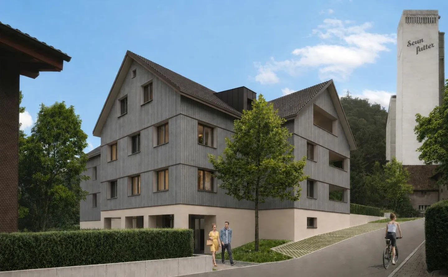 Incantevole appartamento mansardato di 2 ½ locali in una zona residenziale idilliaca e tranquilla a Buchs - Foto 1 di 3