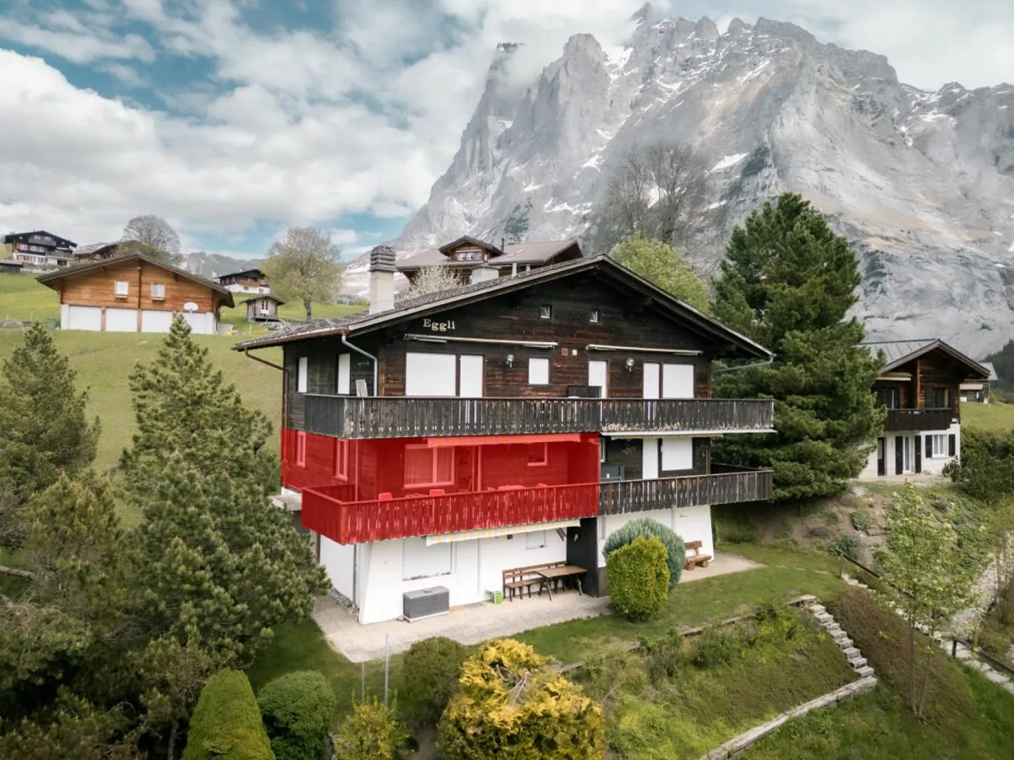 Accogliente appartamento con 2 camere e vista sulle montagne nel Chalet Eggli - Foto 2 di 13
