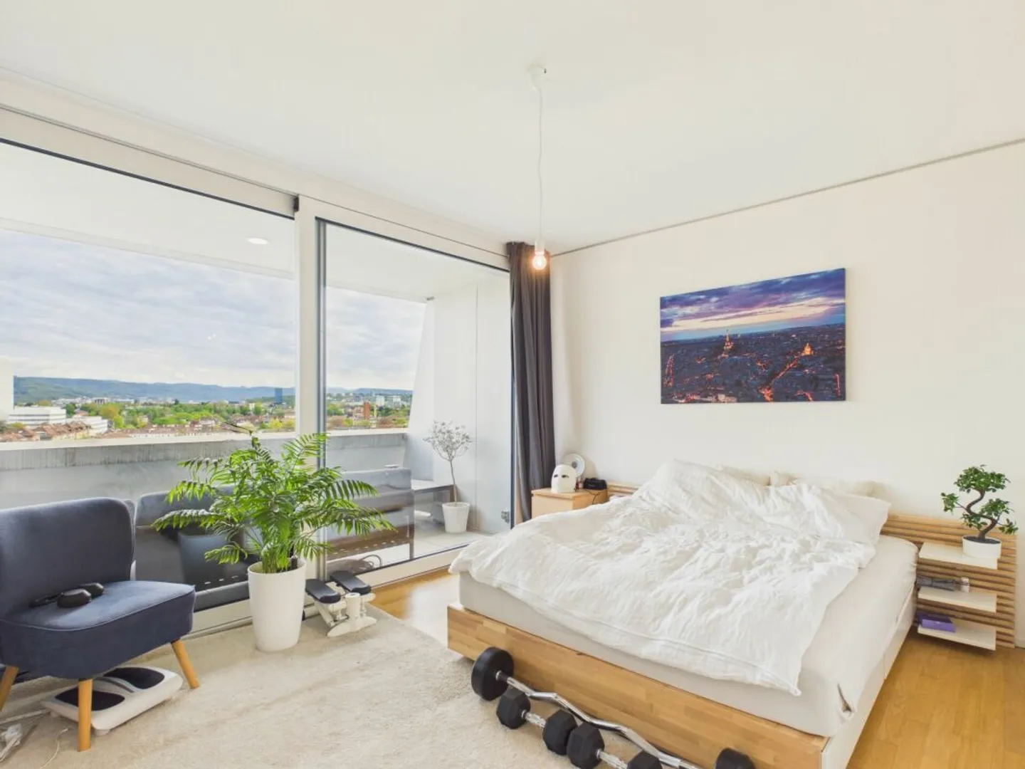 Stilvolles Apartment mit Stadtblick - Foto 7 von 13