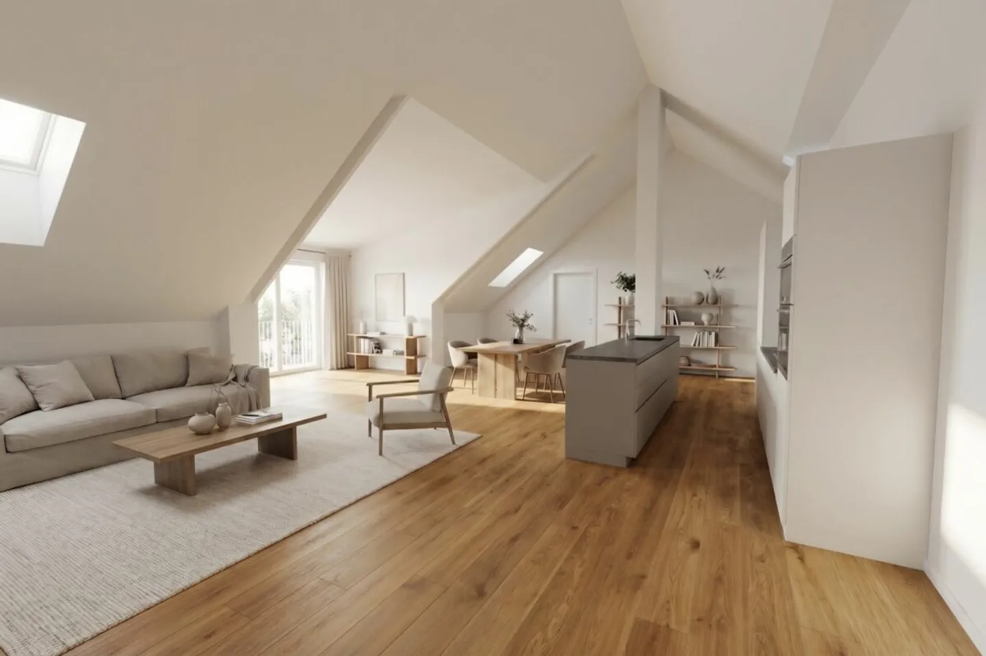 Penthouse apartment with loft feeling and panoramic view towards the lake! - Photo 2 of 8