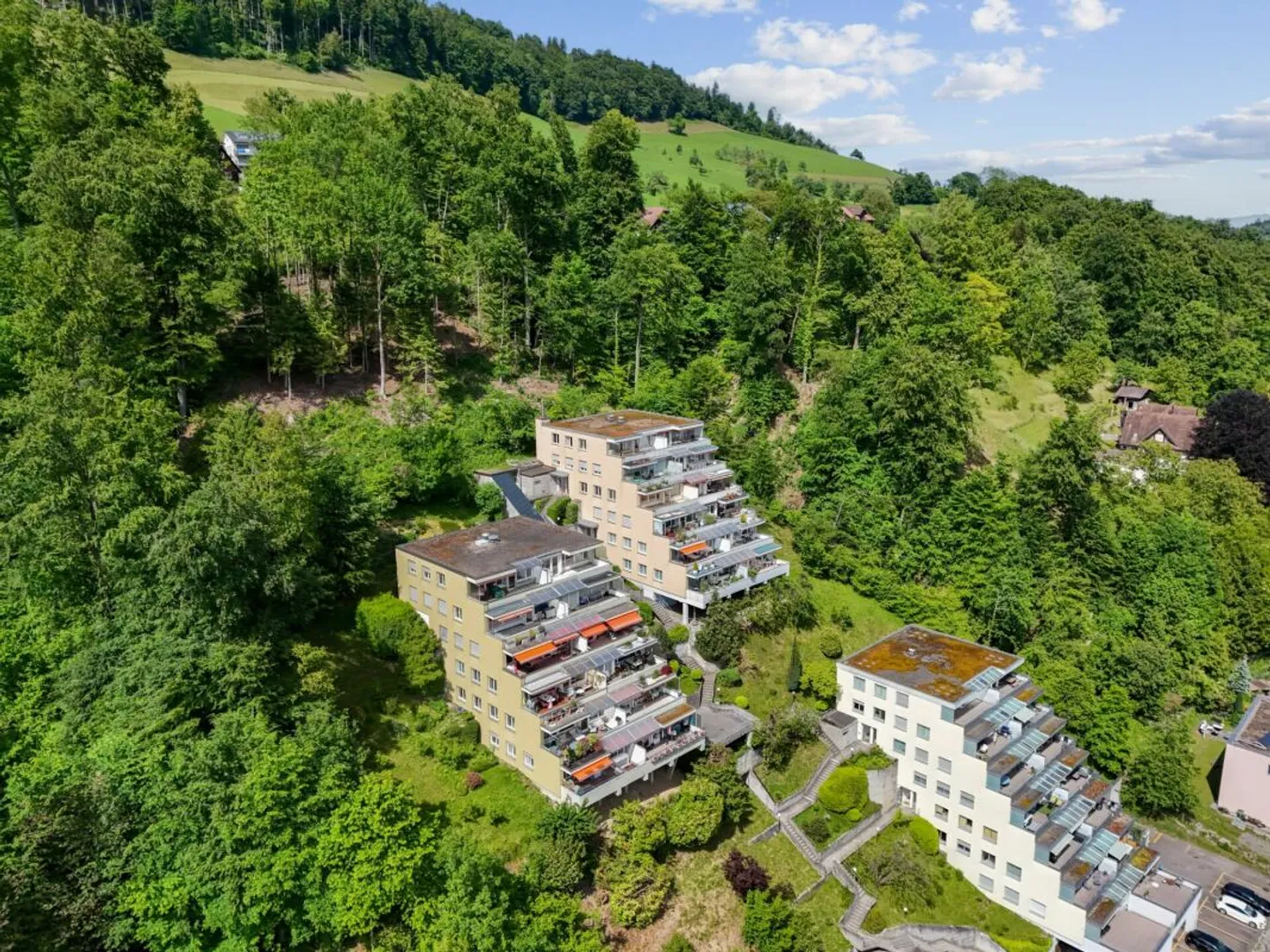 Appartamento 3.5 locali appena ristrutturato con bella terrazza e vista mozzafiato a Kriens - Foto 12 di 12