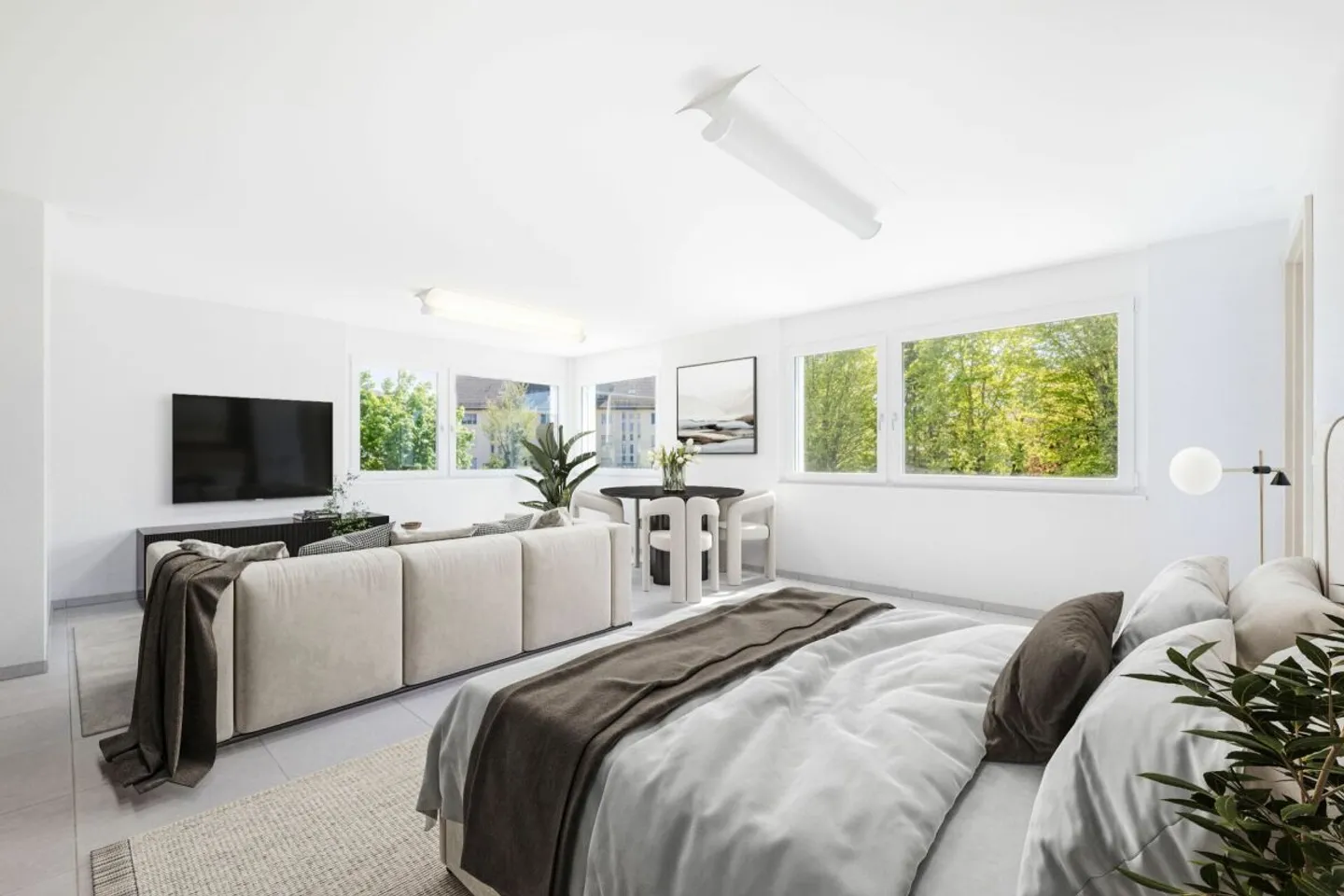 STUDIO MODERNE DE 1.5 PIÈCES PRÈS DU LAC DE CONSTANCE À LANDSCHLACHT - Photo 3 sur 8
