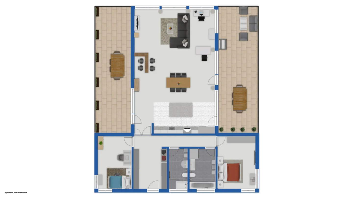Exklusive 3½-Zimmer-Attikawohnung mit grosser Terrasse - Photo 13 sur 13