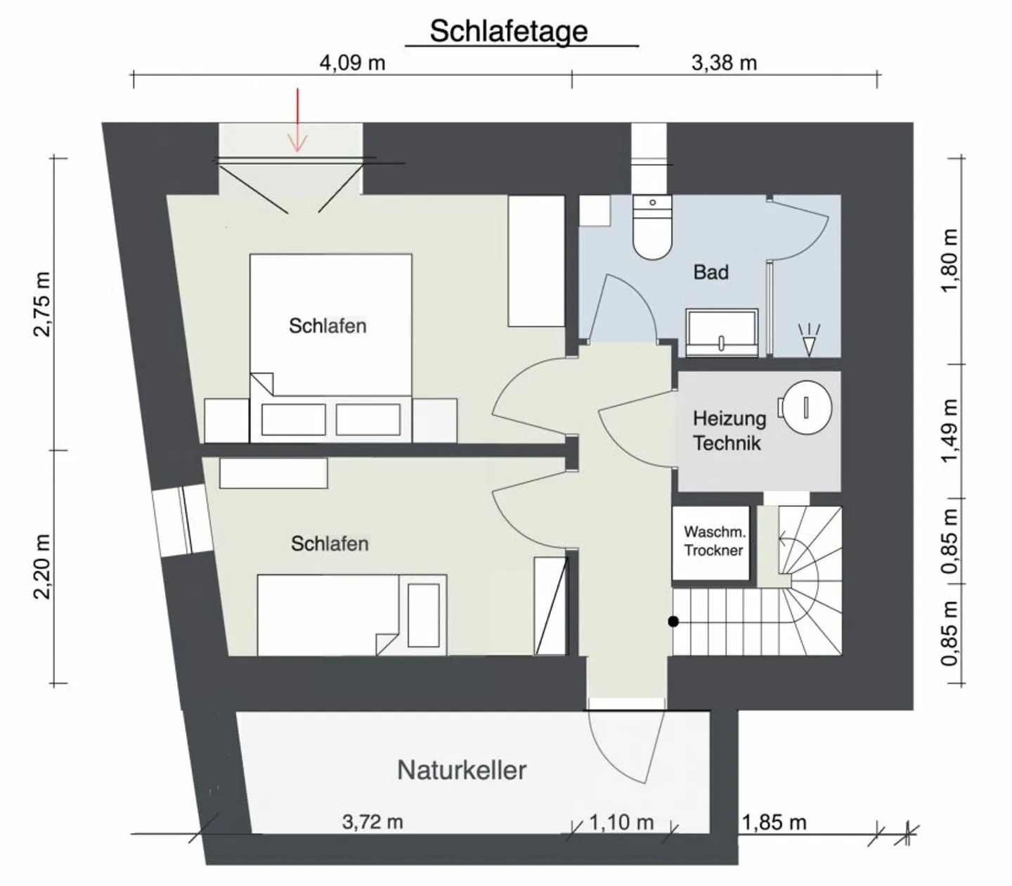 Rustico récemment rénové avec petit jardin - Première occupation/Résidence principale - Photo 11 sur 13