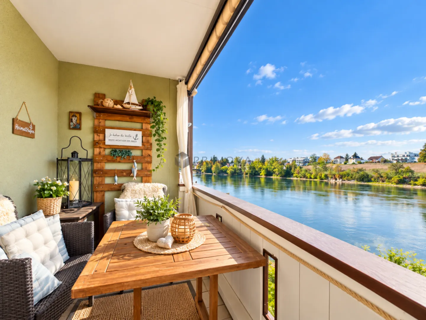 Charmante Wohnung mit Rheinblick - Foto 2 von 10