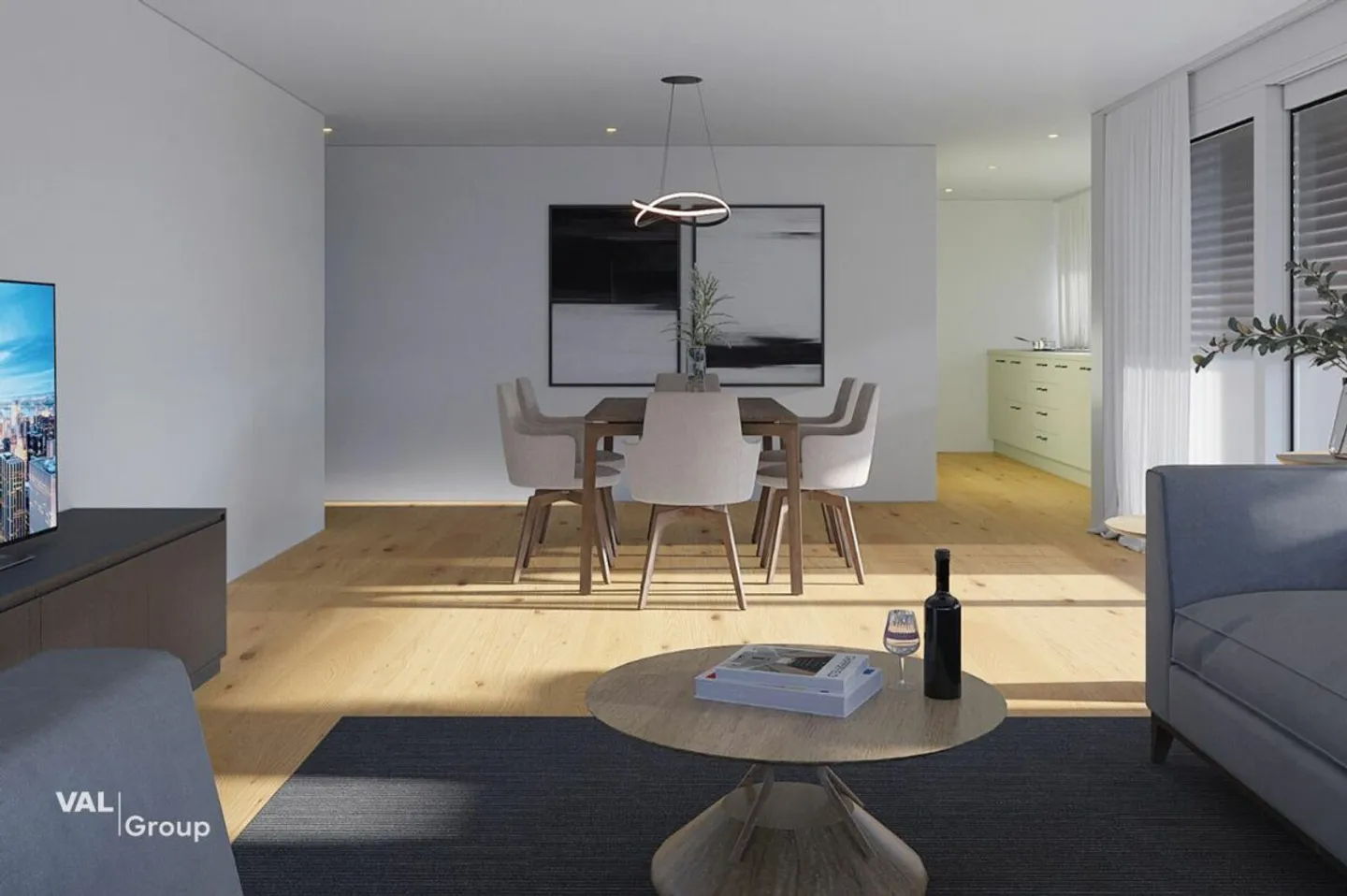 Moderne 4.5 Zimmerwohnung im Erdgeschoss - Komfortables Wohnen in ruhiger Lage - Photo 5 of 10