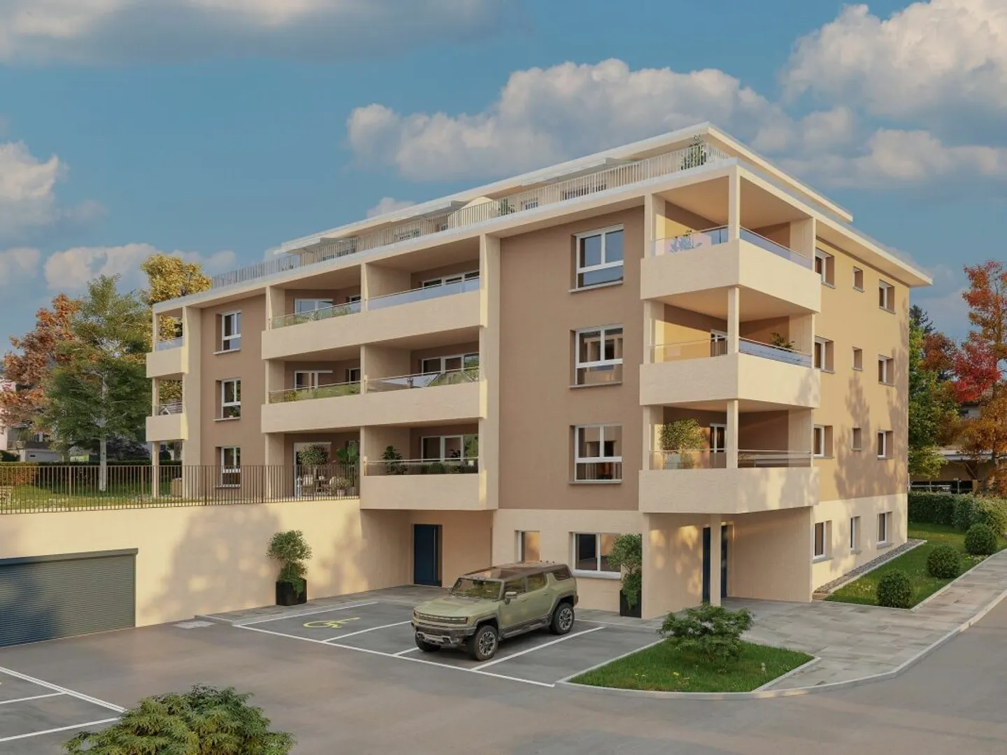 Stilvolle Attikawohnung mit Aussicht - Foto 2 von 8