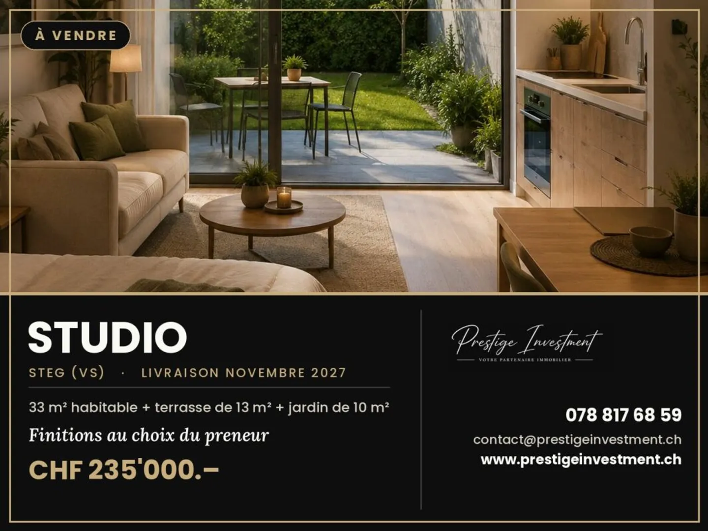 Neues Studio mit Garten in Steg - Foto 1 von 1