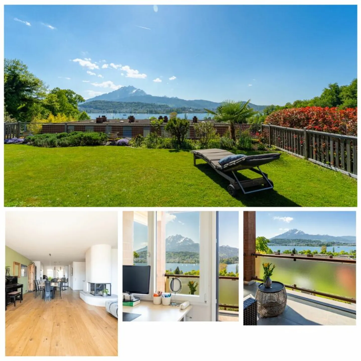 Logenplatz über dem Vierwaldstättersee, elegantes Reihenhaus-Juwel in Luzern - Photo 1 sur 1
