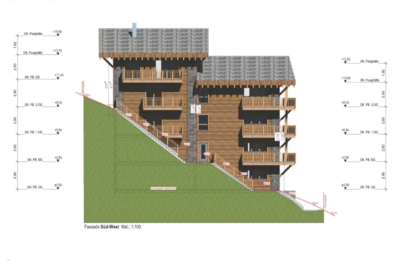 Projet de nouvelle construction de première classe à Zermatt Hôtel ou 4 appartements en duplex - Résidence principale - Résidence principale - Photo 6 sur 13