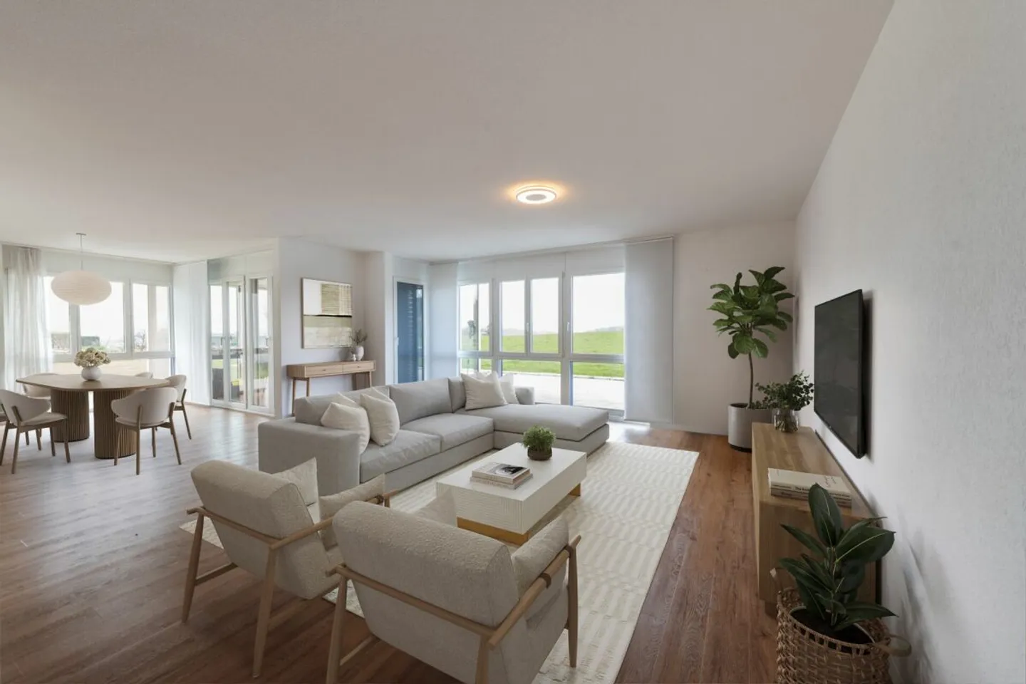 Appartement lumineux de 5,5 pièces avec terrasse et paradis vert privé - Photo 1 sur 13