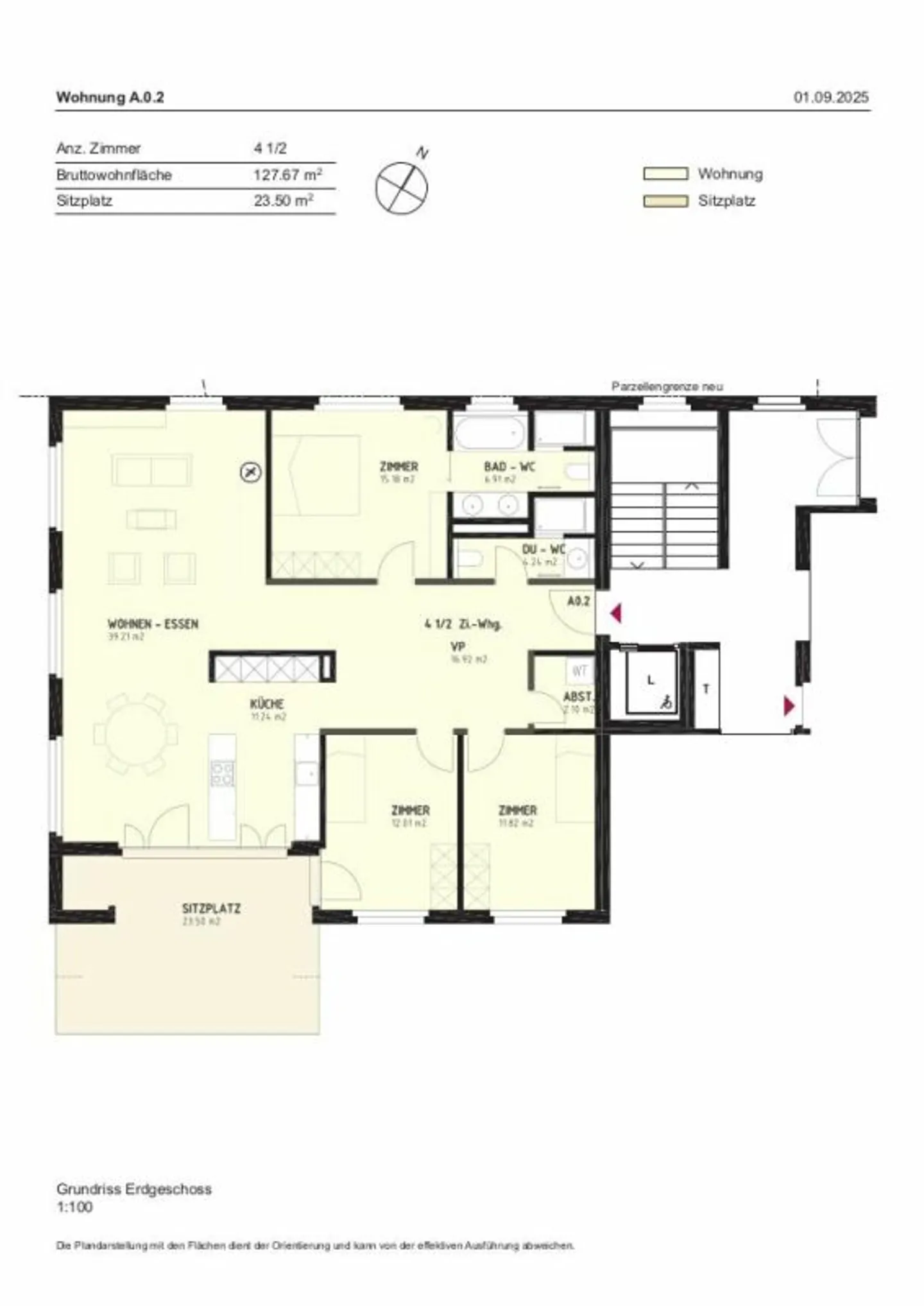 Appartement de jardin spacieux de 4,5 pièces à Bäretswil - 223 m² de jardin pour votre oasis de bien-être personnel. - Photo 13 sur 13