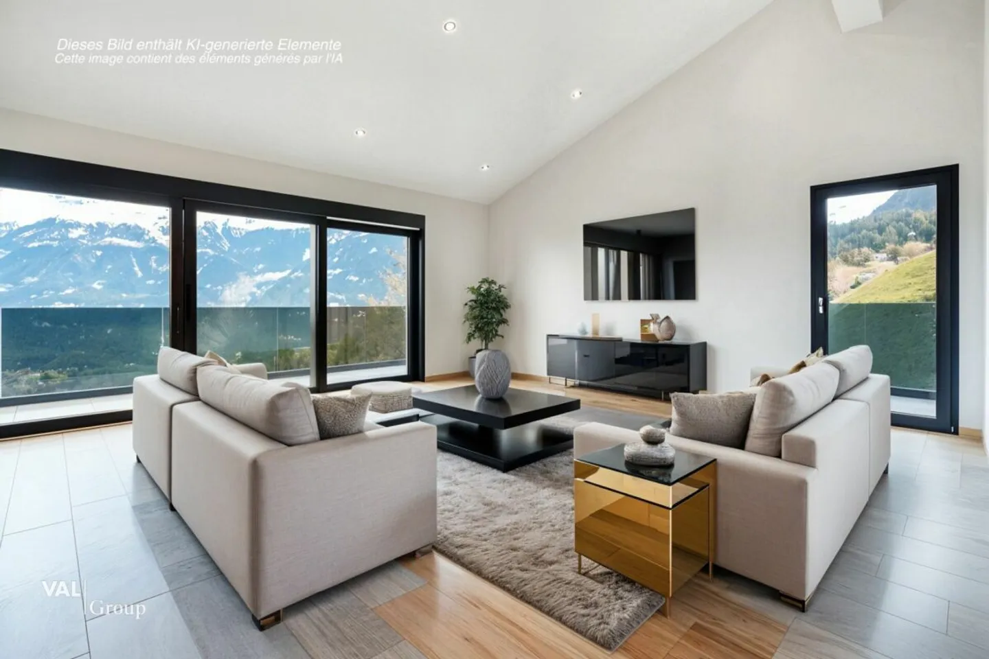 Modern architecture and stunning view of the Valais Alps - Photo 2 of 13