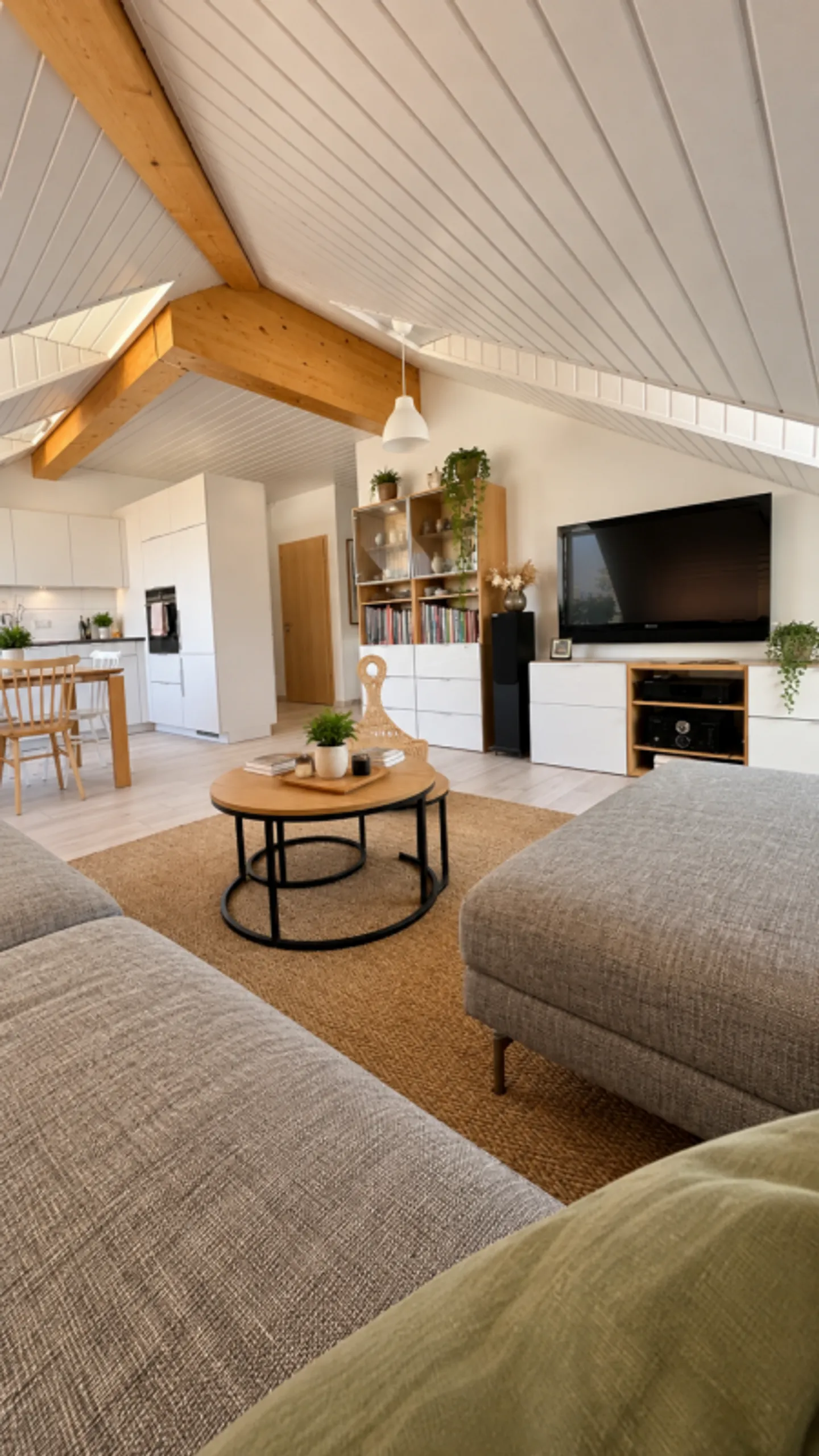 Magnificent and spacious 4.5 room attic in the center of Orbe - Photo 3 of 13