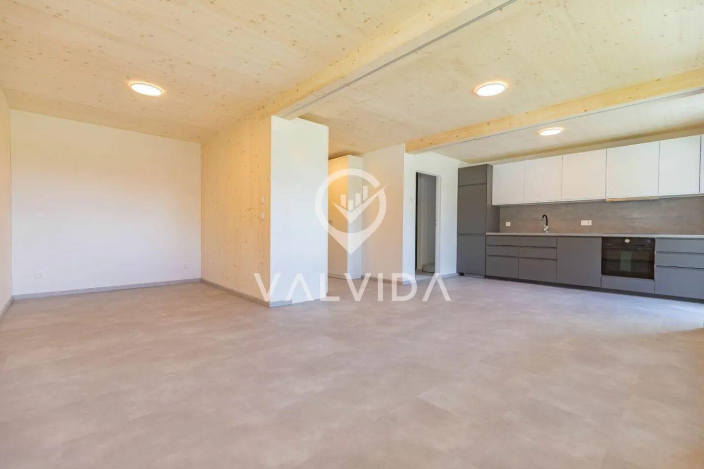 Moderno appartamento di 1,5 stanze in un nuovo edificio multifamiliare a Gampel - Foto 4 di 8