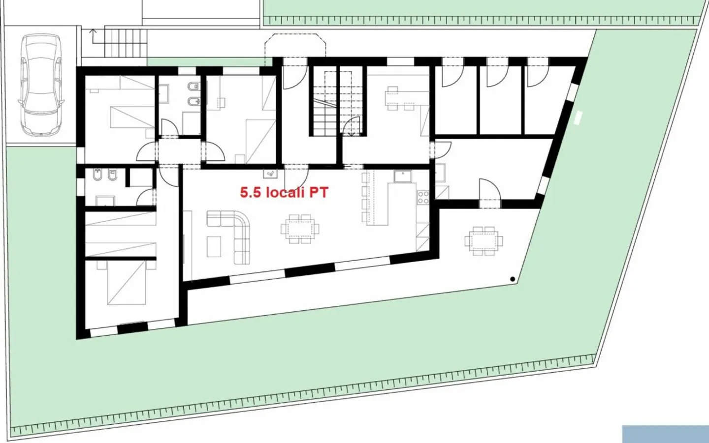 GRAND APPARTEMENT DE 5.5 PIÈCES AVEC GRAND JARDIN - Photo 6 sur 6