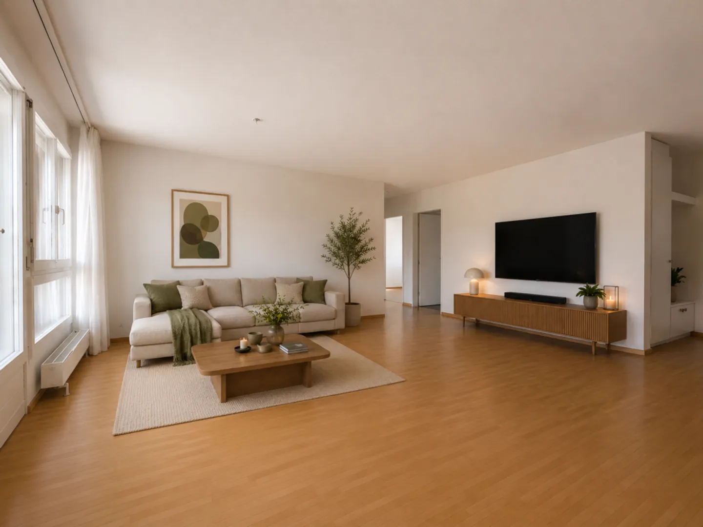 Appartement lumineux et calme avec vue sur les Alpes et salle de lavage/hobby privée - Photo 2 sur 13
