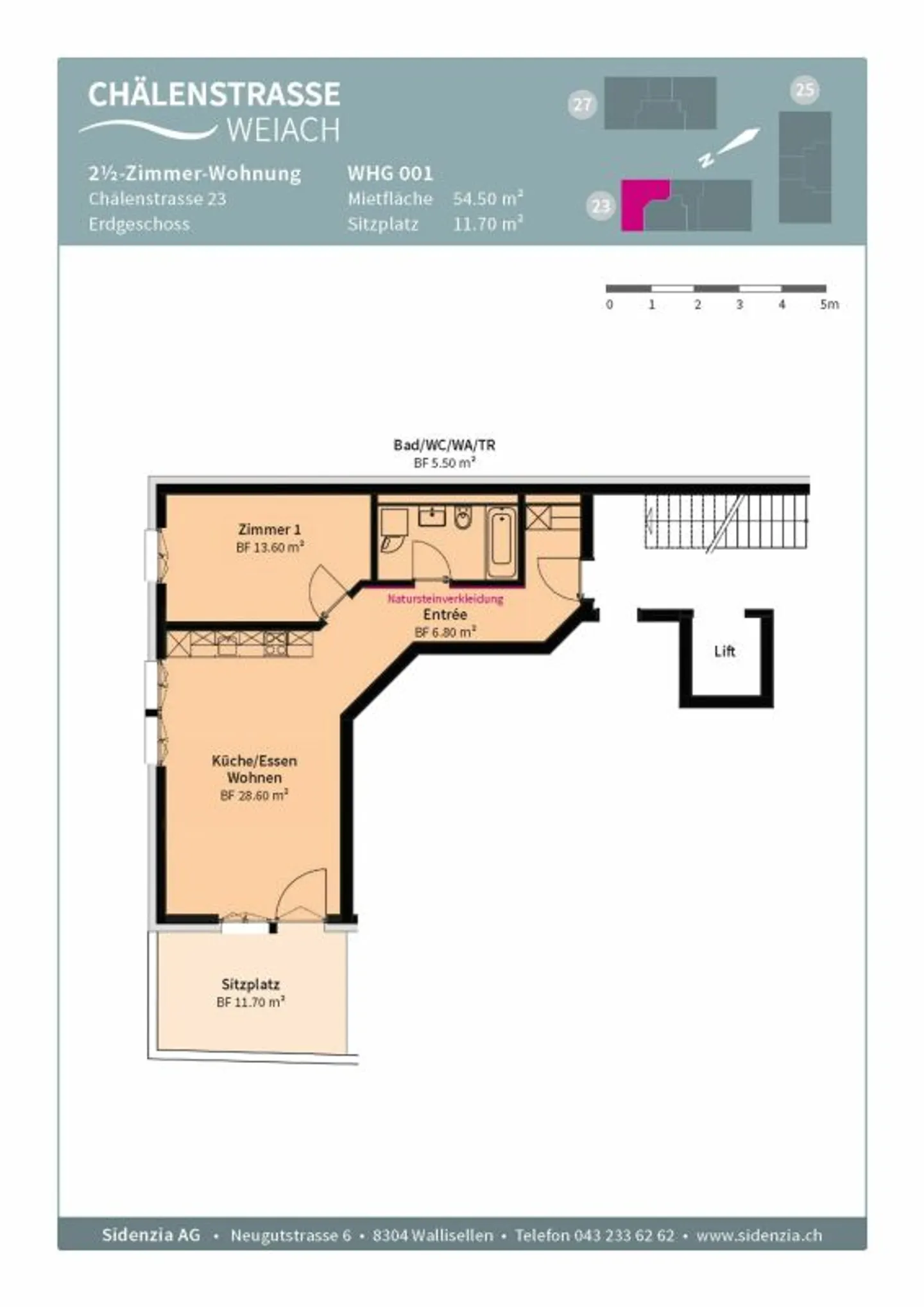 Stilvolles Apartment in Weiach - Foto 8 von 8