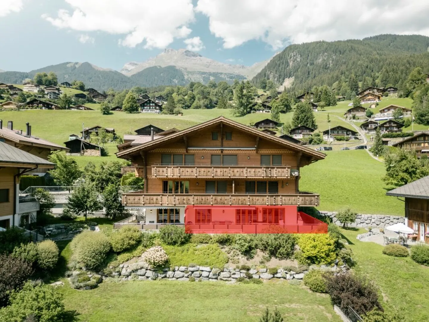 Terrassenwohnung mit Bergblick - 4.5-Zimmer-Erstwohnung im Chalet Aquila - Foto 2 von 13