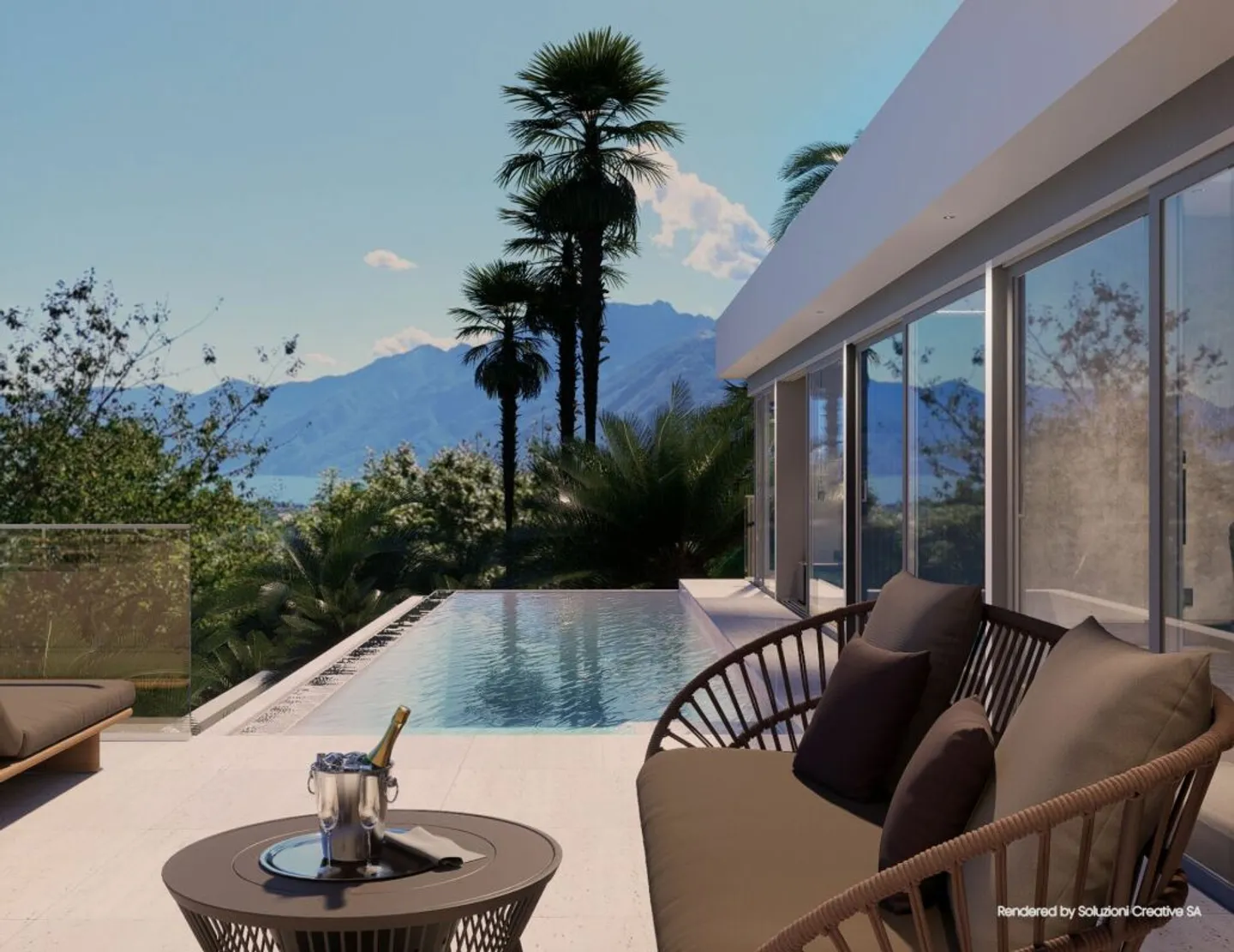 Villa da sogno in posizione unica con imprendibile vista lago, wellness e piscina - Photo 1 sur 13