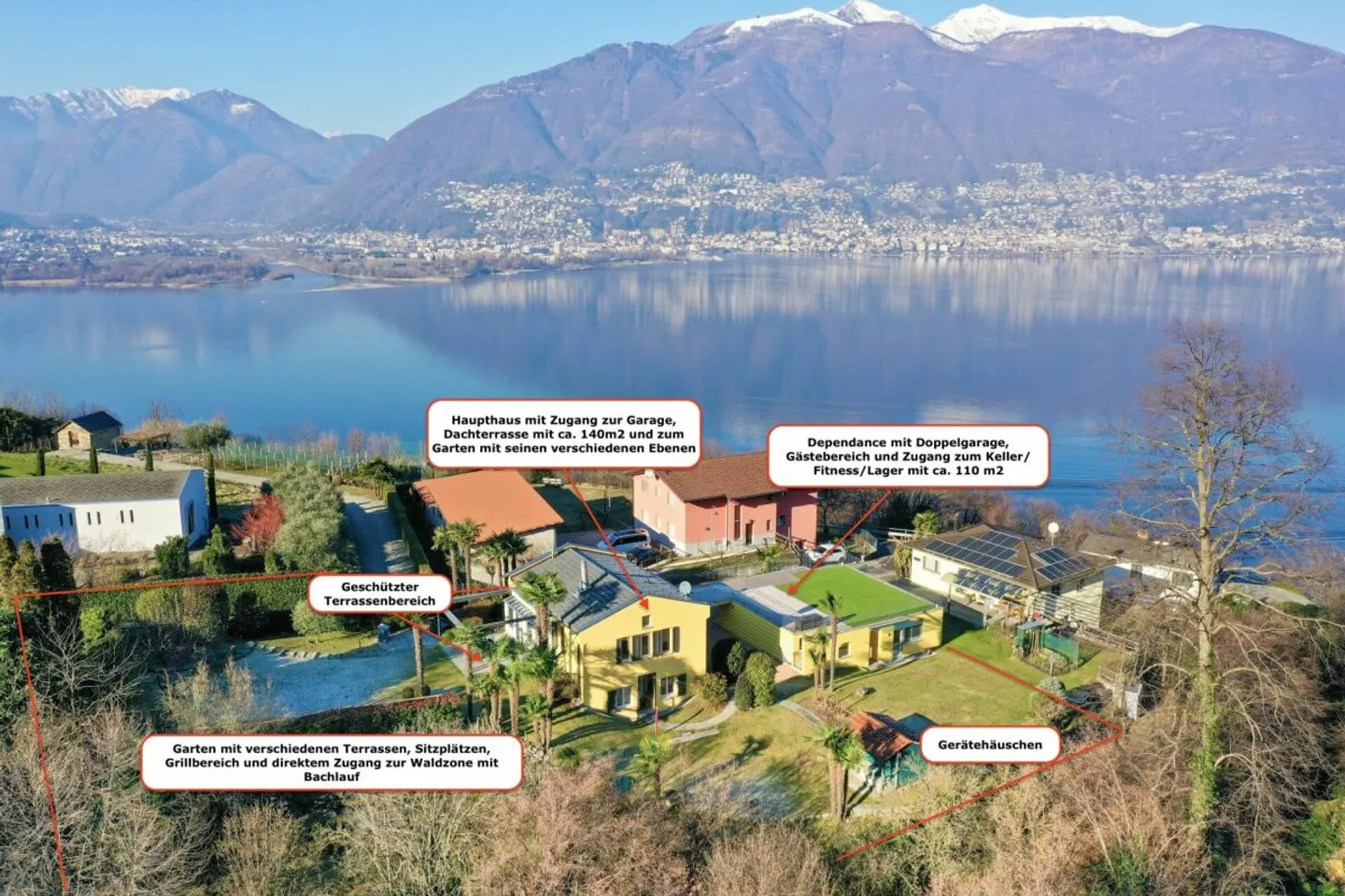 TOP VILLA with guesthouse, partial lake view, beautiful garden and possibility for a pool - Photo 5 of 13