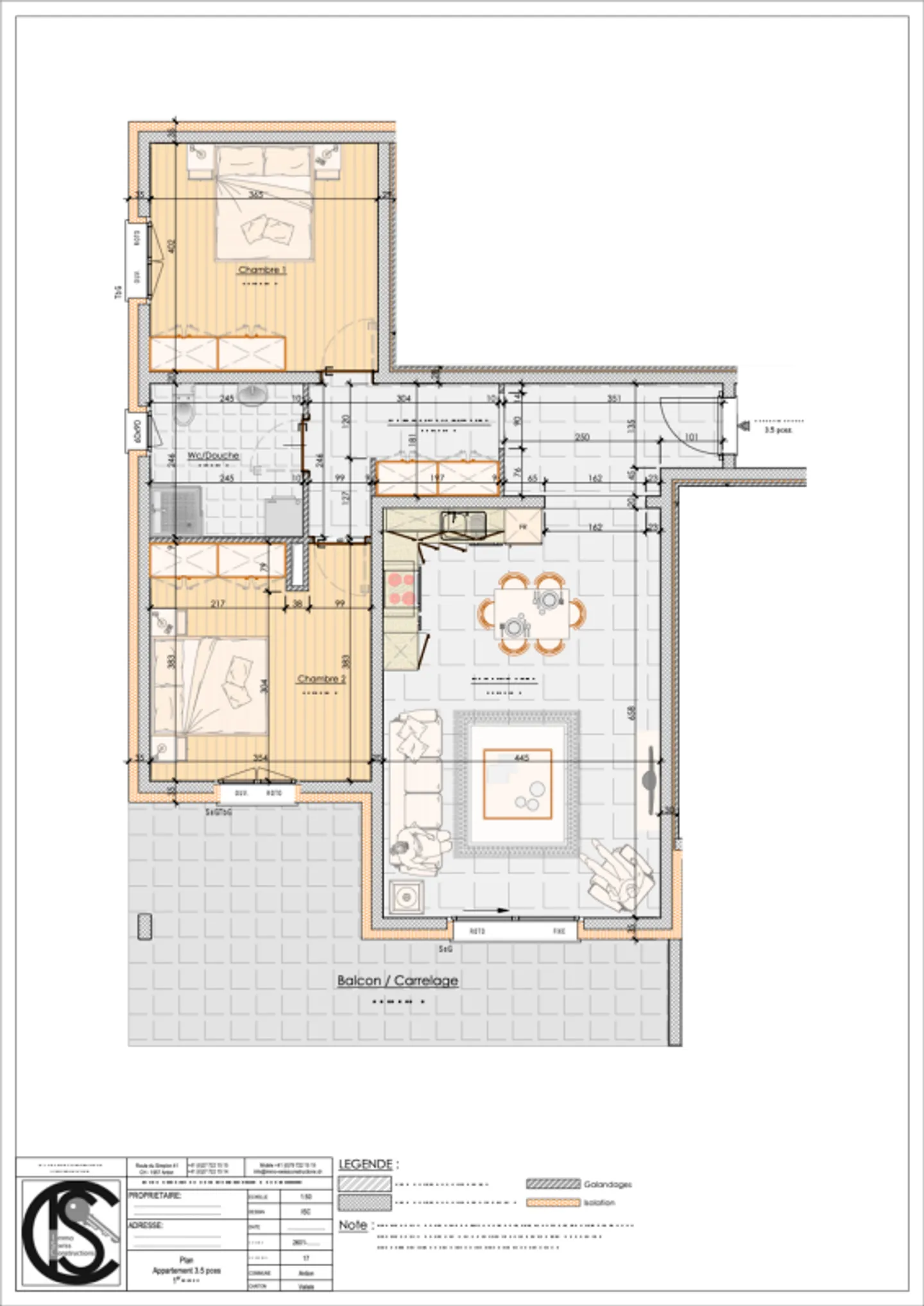 Appartement 3.5 pièces en attique à Ardon - Foto 8 di 9