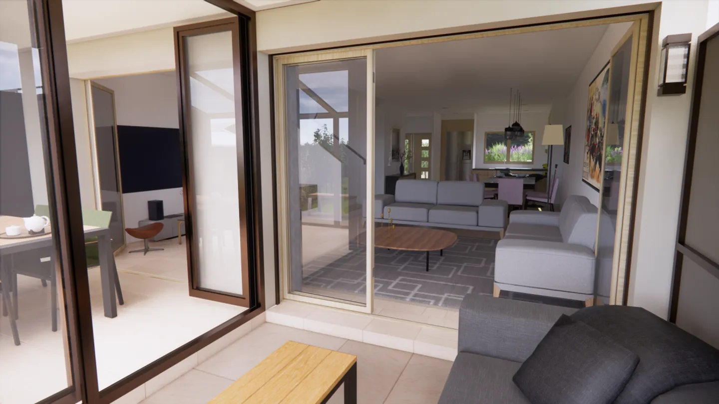 Promotion Residence du Moulin, Bernex - Semi-detached village house A02 bathed in light and generous living space in a calm and residential countryside setting. - Photo 6 of 6