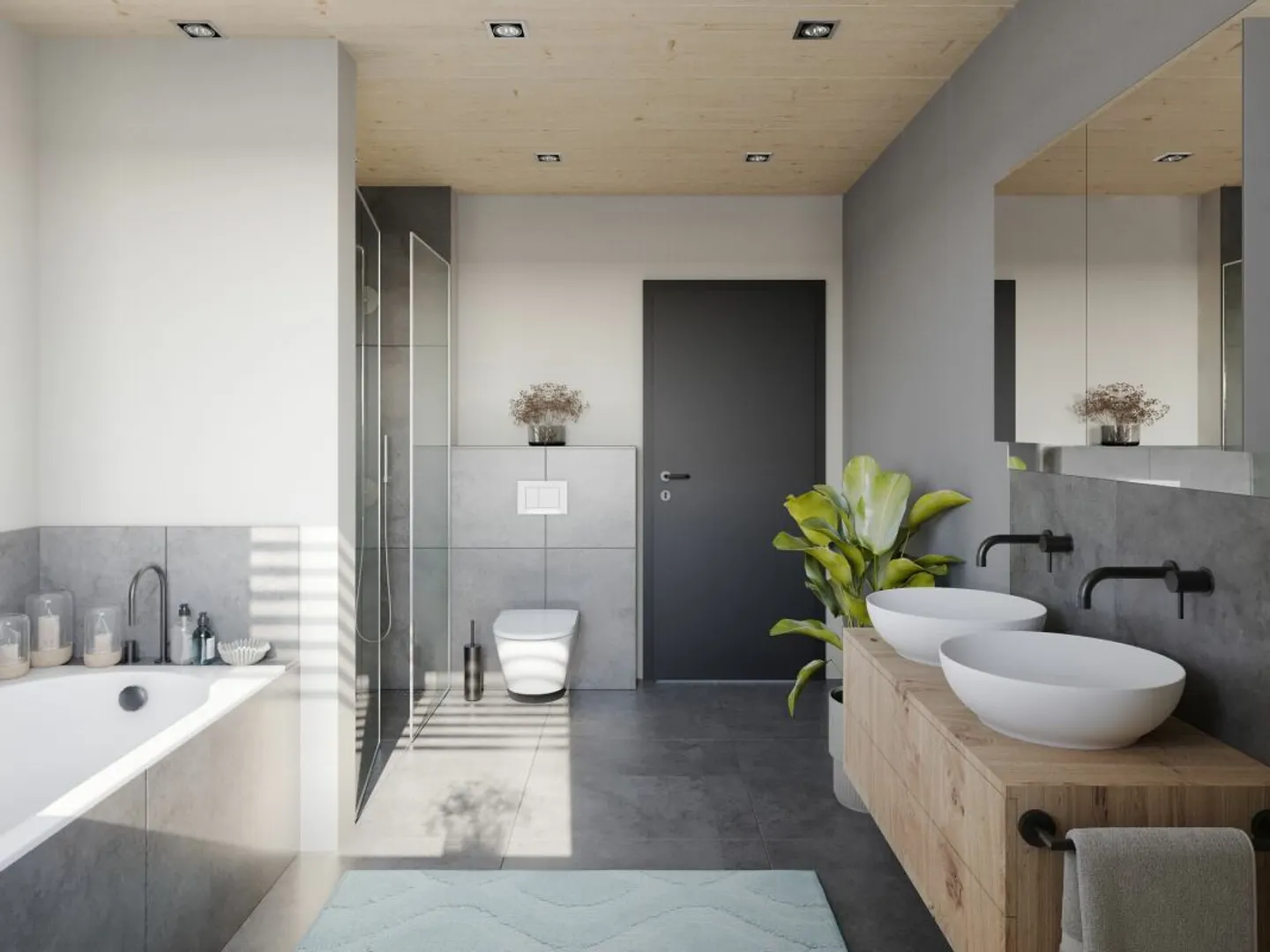 New Construction: 5½-Room Semi-Detached House in Ecological Timber Construction - Photo 6 of 9