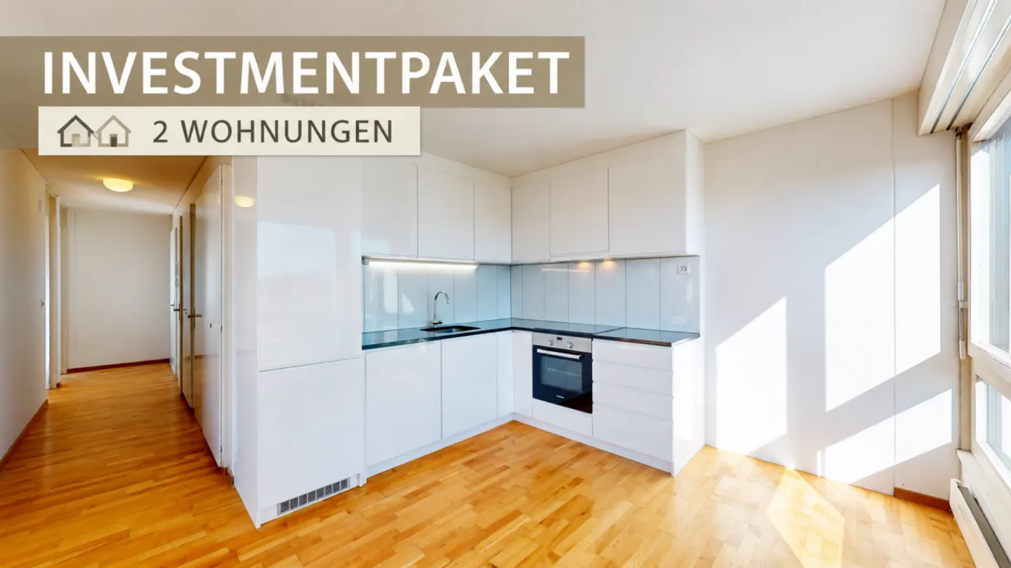Investitionspaket: 3.5- & 2.5-Zimmerwohnung im 5. Obergeschoss - Photo 1 of 12