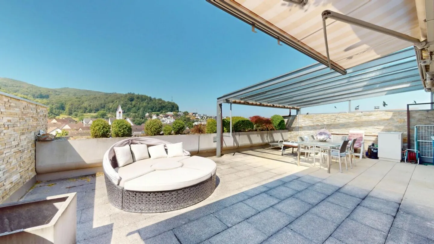 Living with a View - Light-Filled Terrace Apartment with Pool & Sauna in Zeiningen - Photo 2 of 8