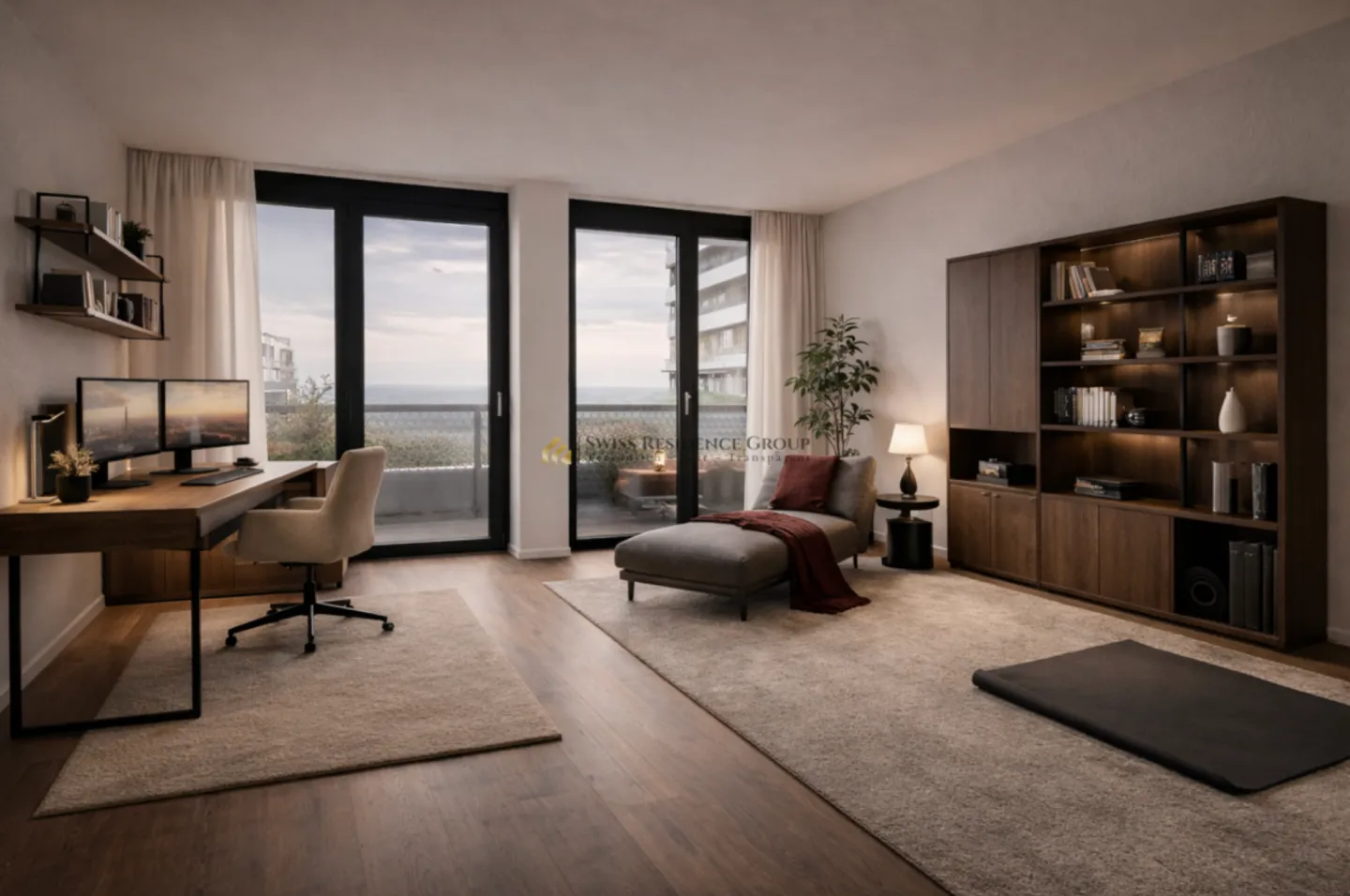 Exclusive 5.5-room apartment on the 33rd floor of the West Towers Three Point - Photo 3 of 11