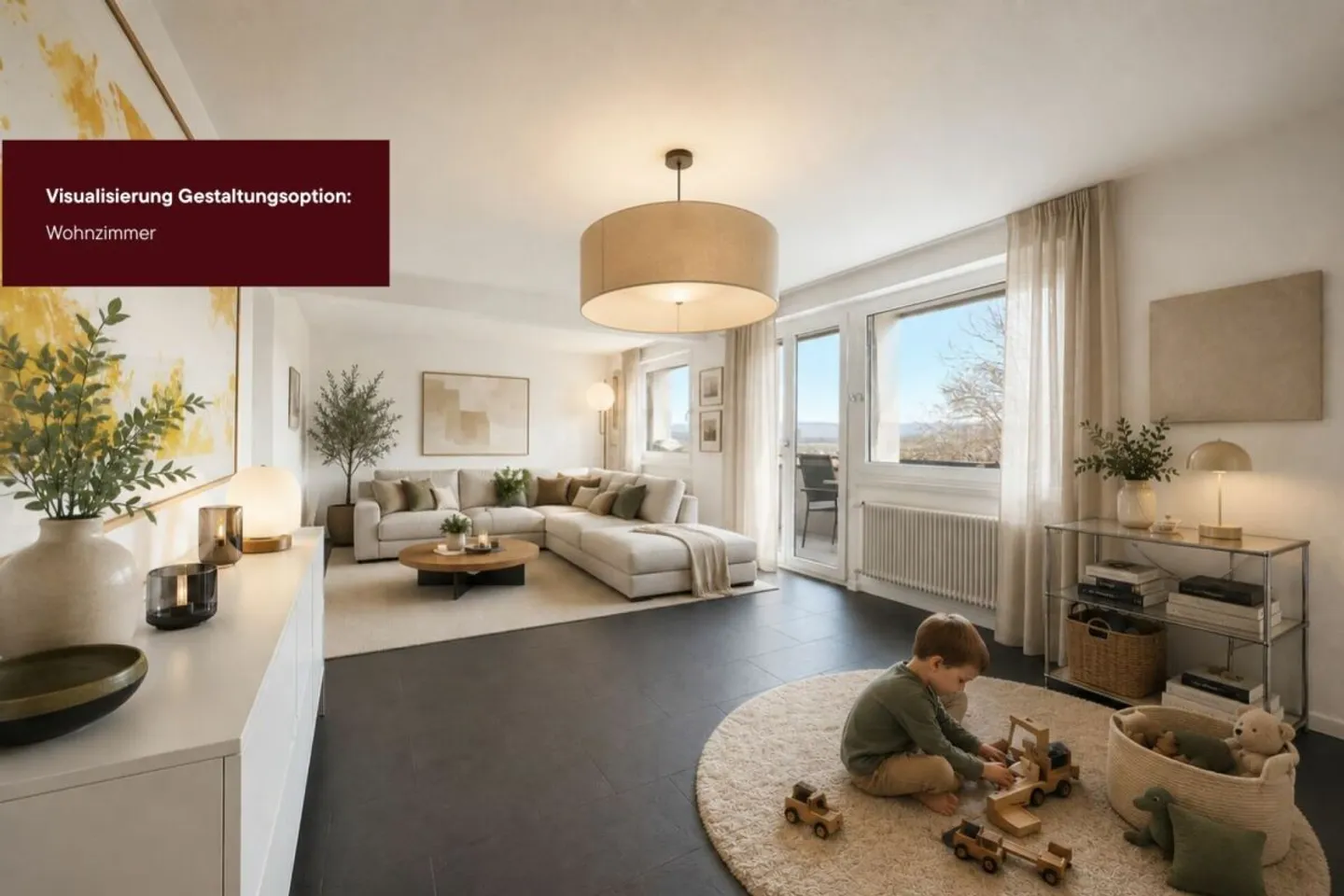 Exklusives Wohnerlebnis mit Weitblick: Modernisiertes Raumwunder in Belp - Foto 3 di 13