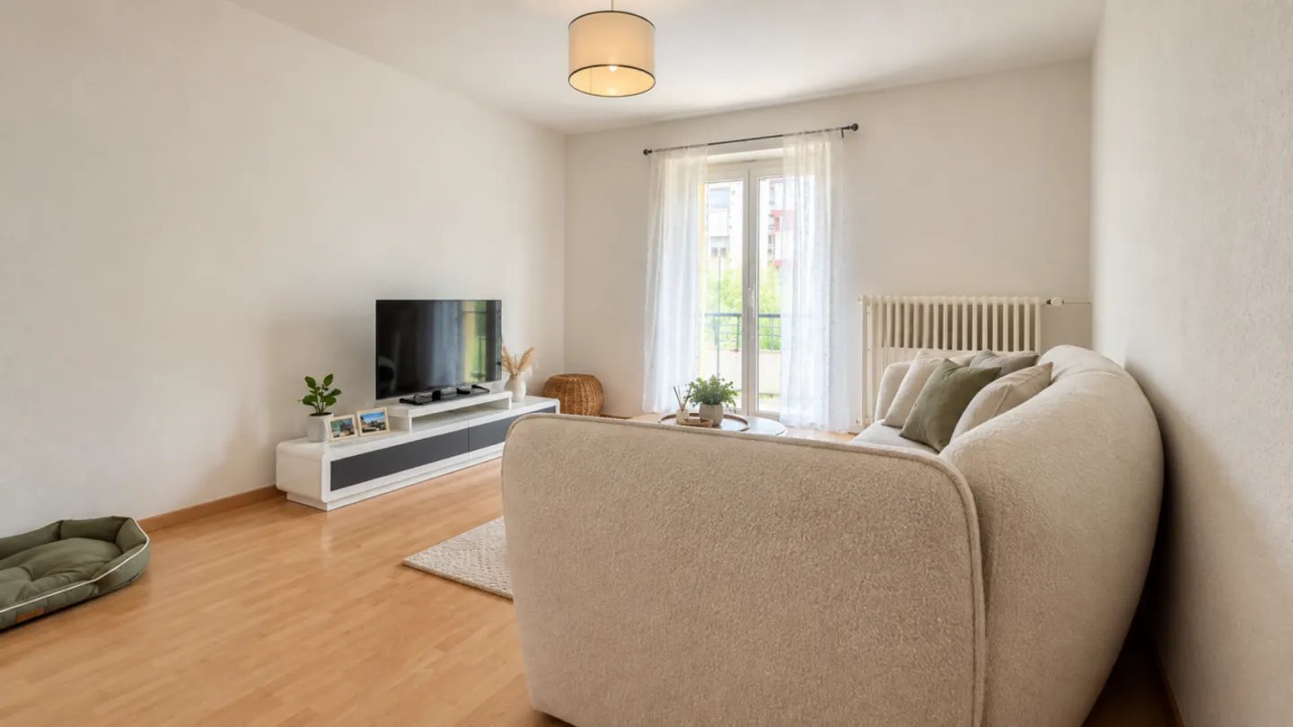Schöne 3,5-Zimmer-Wohnung mit Balkon in der Nähe der Natur - Foto 3 von 9