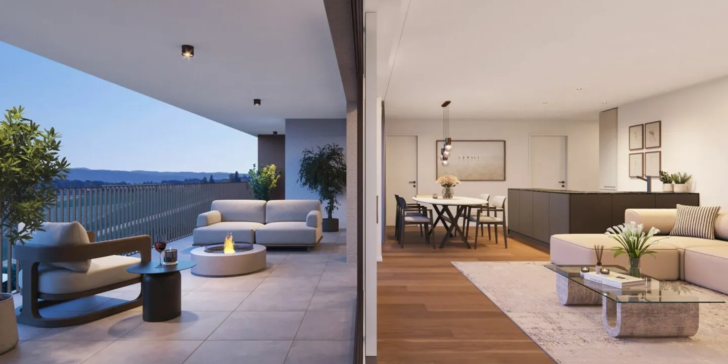 Newly built 2.5-room apartment with beautiful views and huge terrace - Photo 1 of 5