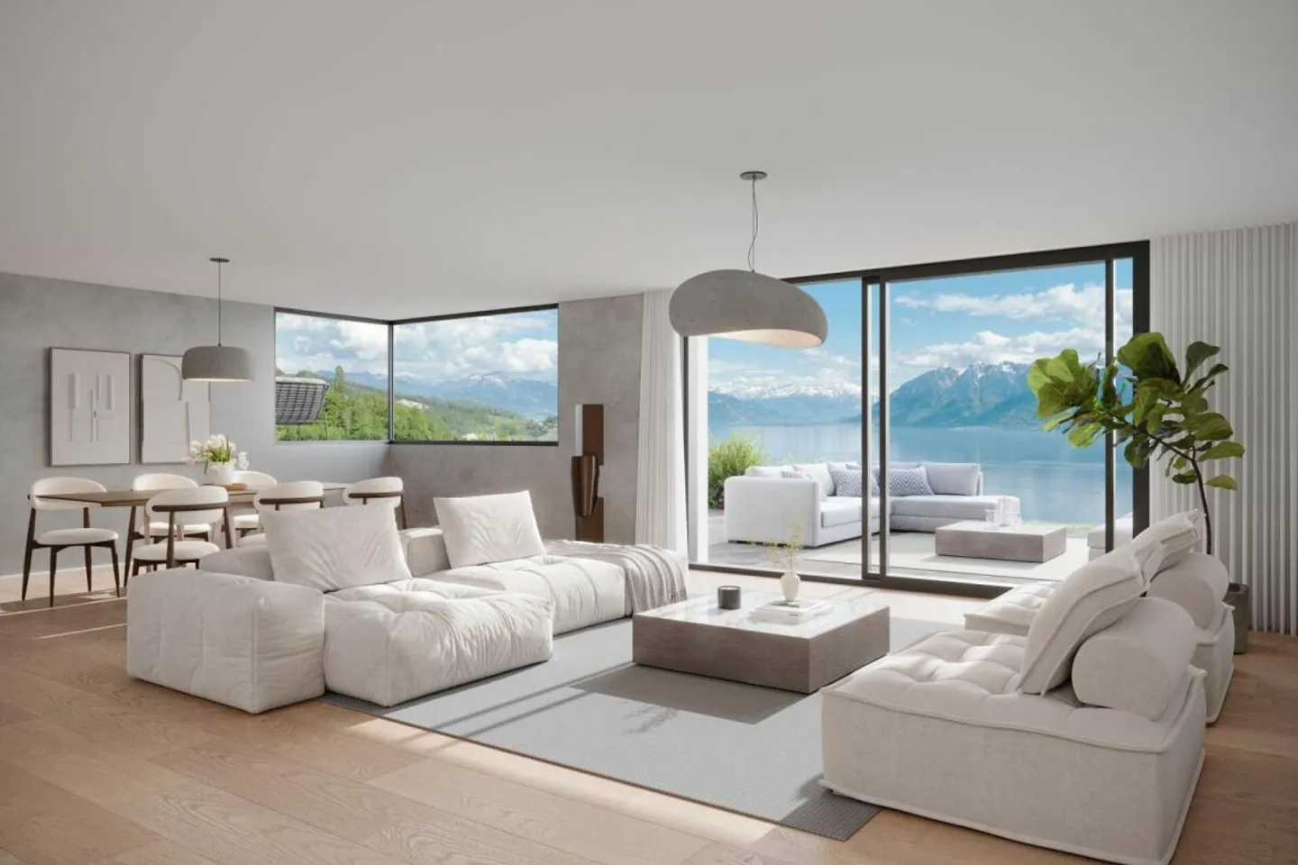 Duplex neuf avec vue sur le Léman - Photo 3 sur 8
