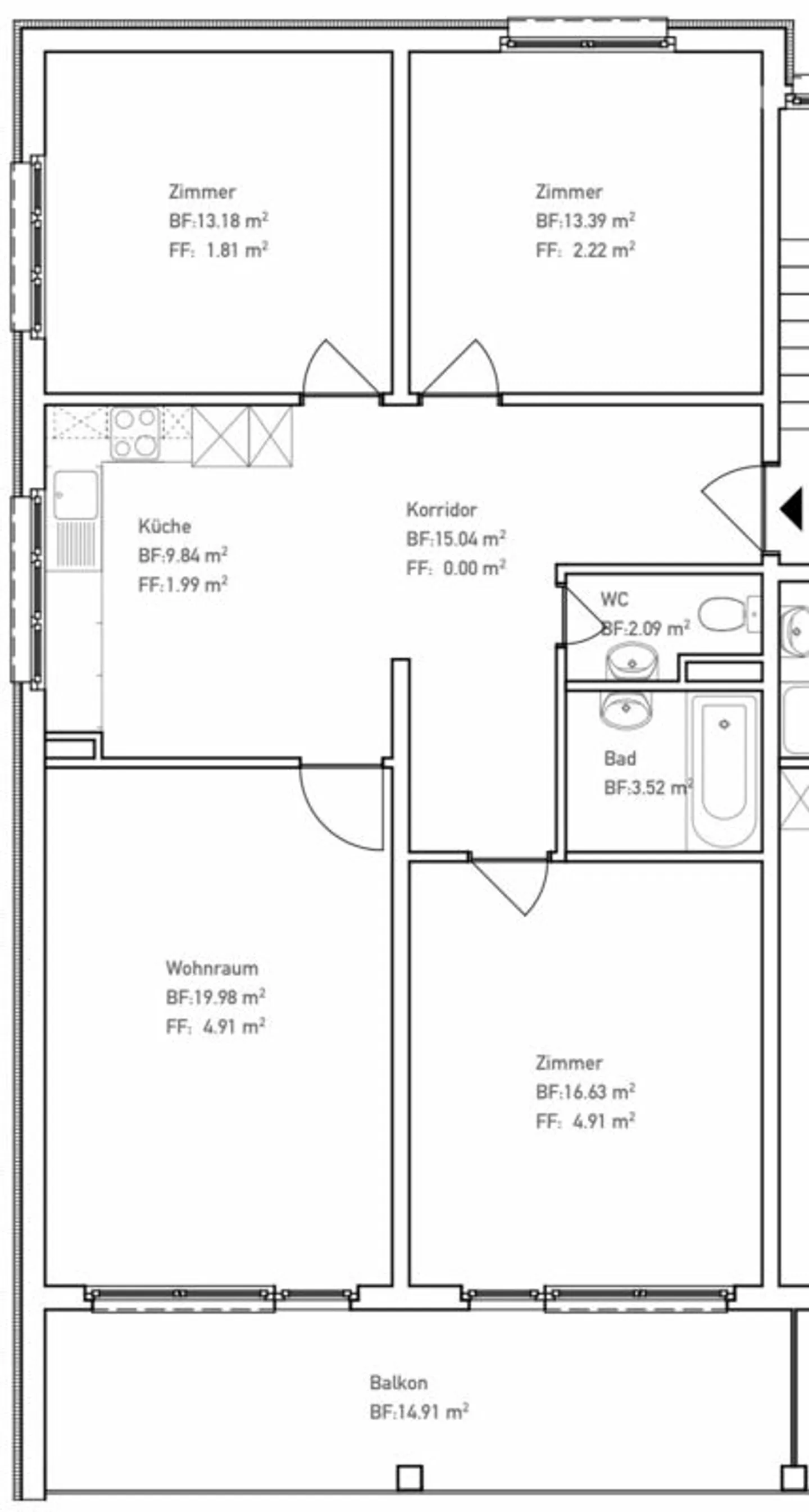 Sunny 4.5-Room Apartment - Photo 7 of 7