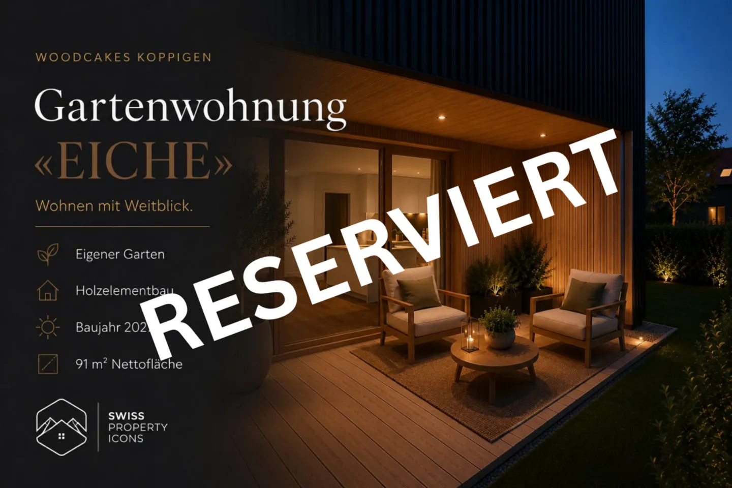 *RISERVATO* NUOVA COSTRUZIONE: Appartamento giardino "ROVERE" - Appartamenti nuovi da sogno nel centro di Koppigen - Foto 1 di 12